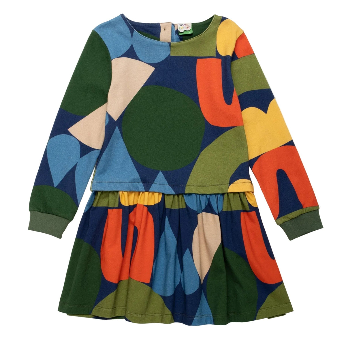 Organic Cotton Long Sleeve Dress - Fall Shapes