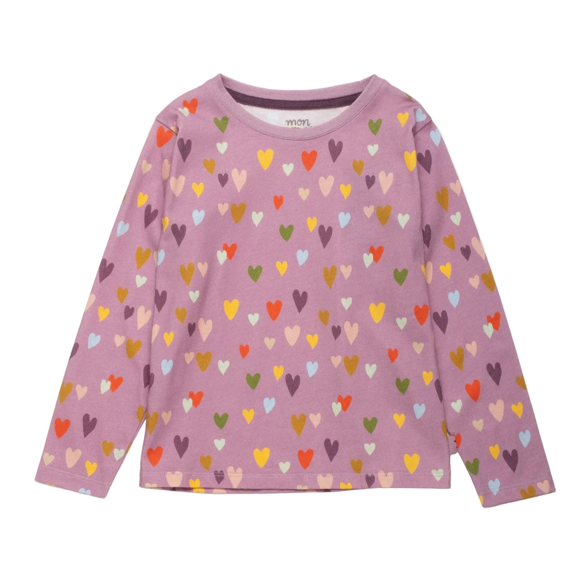 Organic Cotton Long Sleeve T-Shirt - Mini Hearts