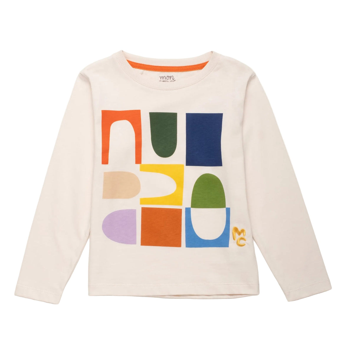 Organic Cotton Long Sleeve T-Shirt - Shapes