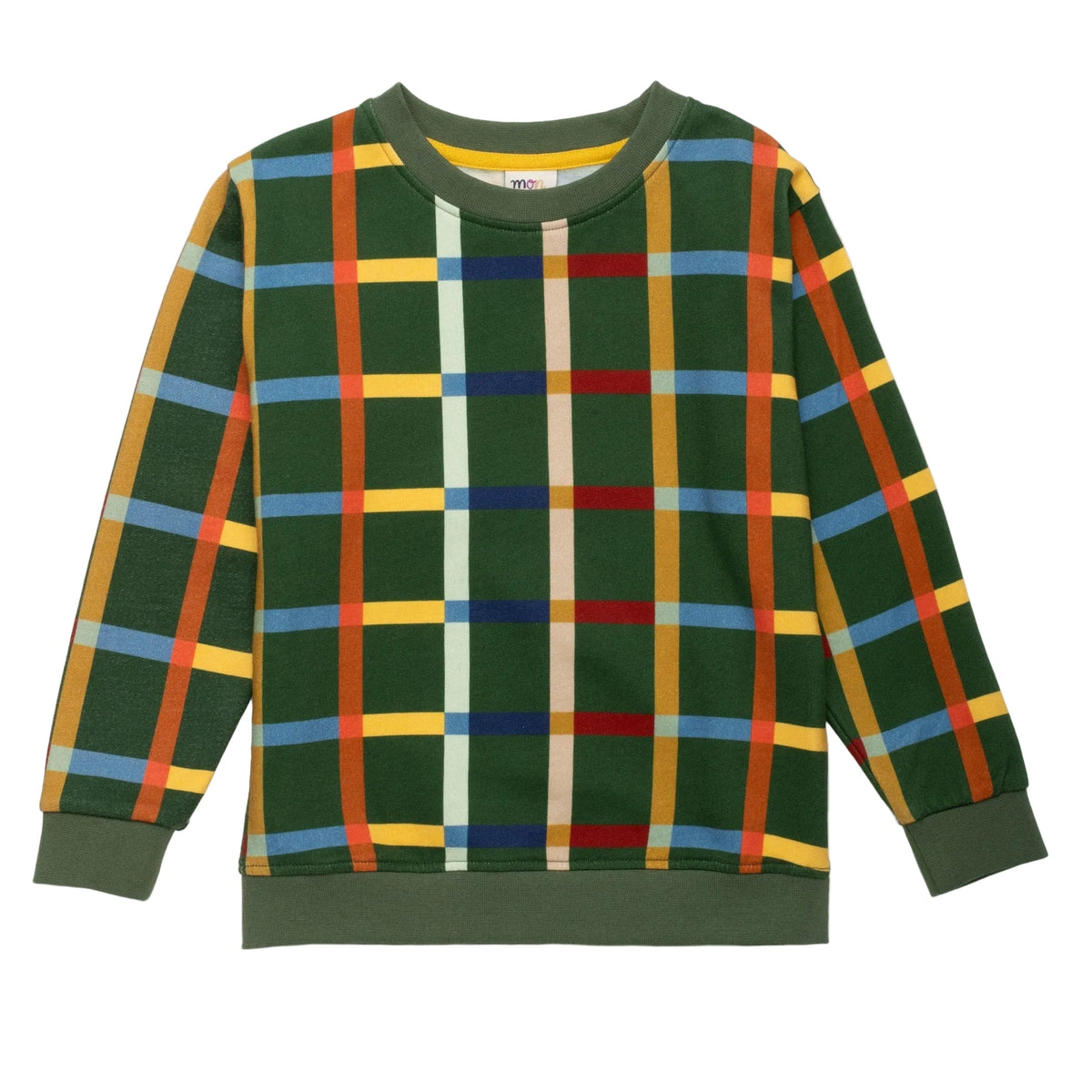 Organic Cotton Sweatshirt - Fall Grid