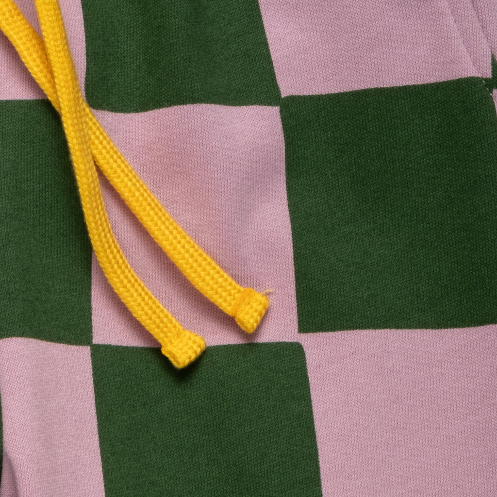 Organic Cotton Joggers - Green Checkered