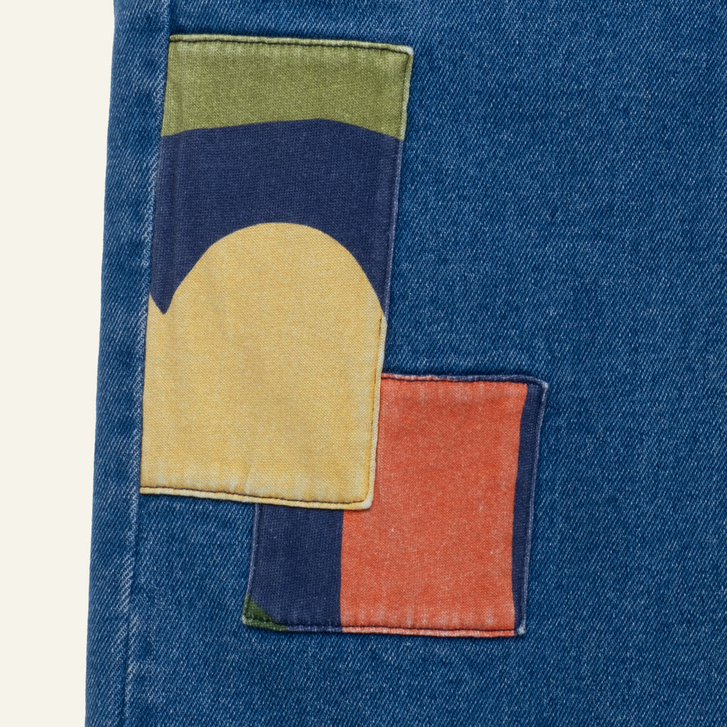 Organic Cotton Patched Denim Pant