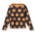Organic Cotton Long Sleeve T-Shirt - Jack-O-Lanterns