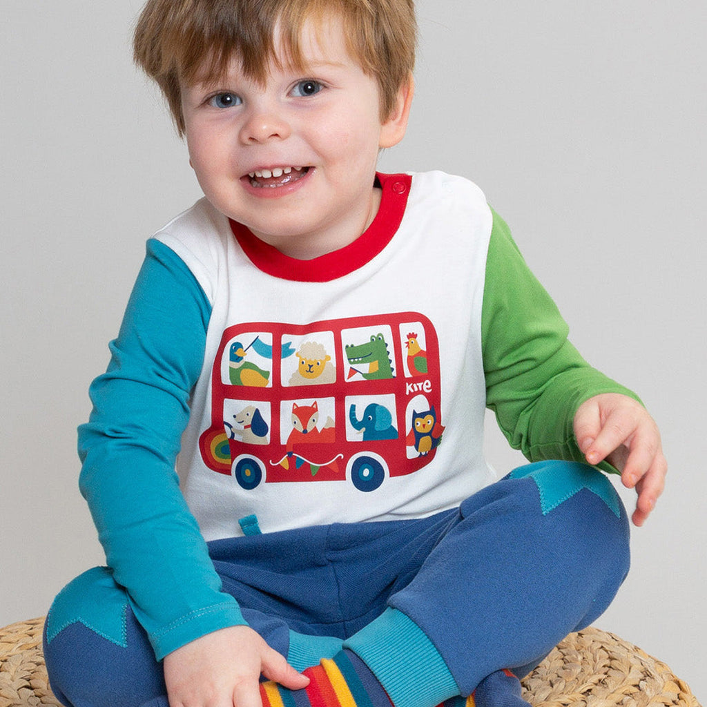 Organic Cotton Long Sleeve T-Shirt - Animal Bus