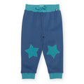 Organic Cotton Star Patch Joggers - Navy