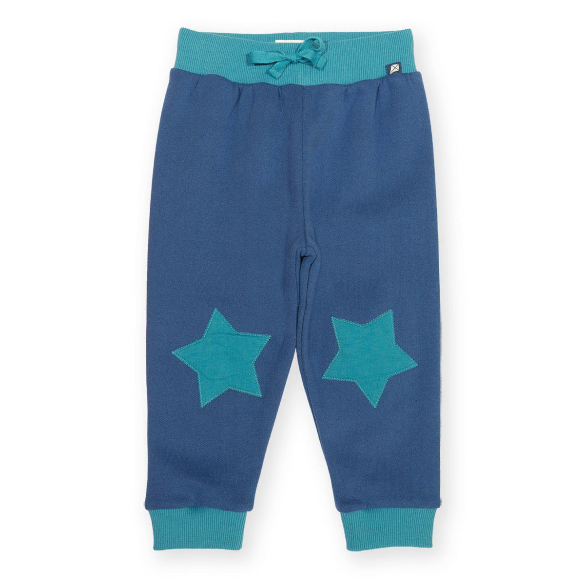 Organic Cotton Star Patch Joggers - Navy