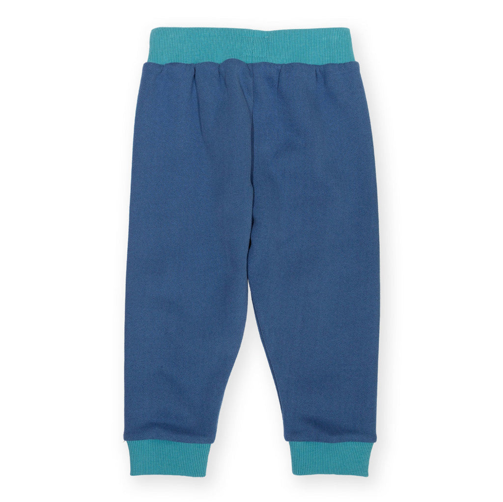 Organic Cotton Star Patch Joggers - Navy