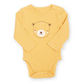 Organic Cotton Long Sleeve Bodysuit - Teddy Bear
