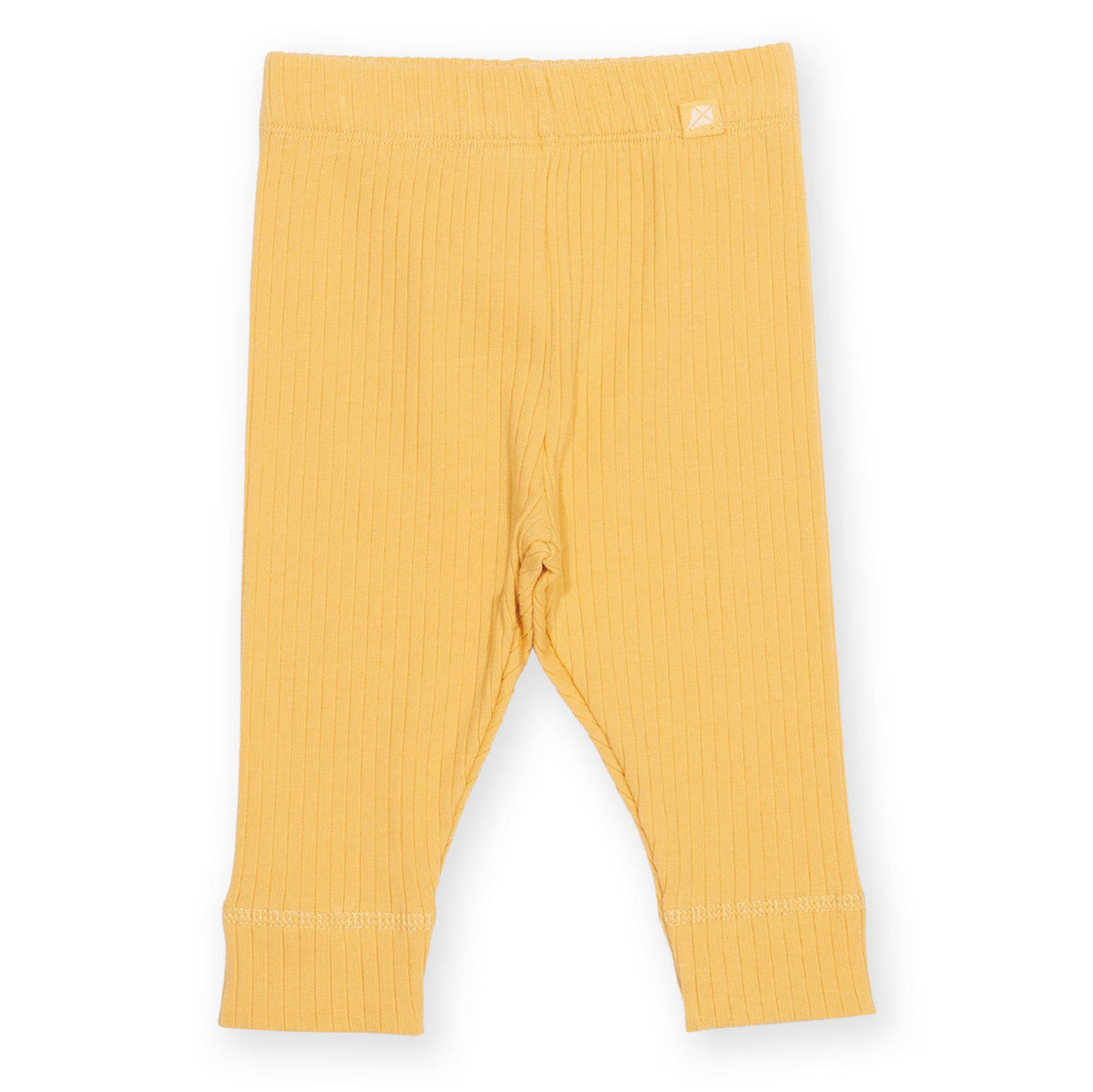 Organic Cotton Baby Pants - Yellow Rib
