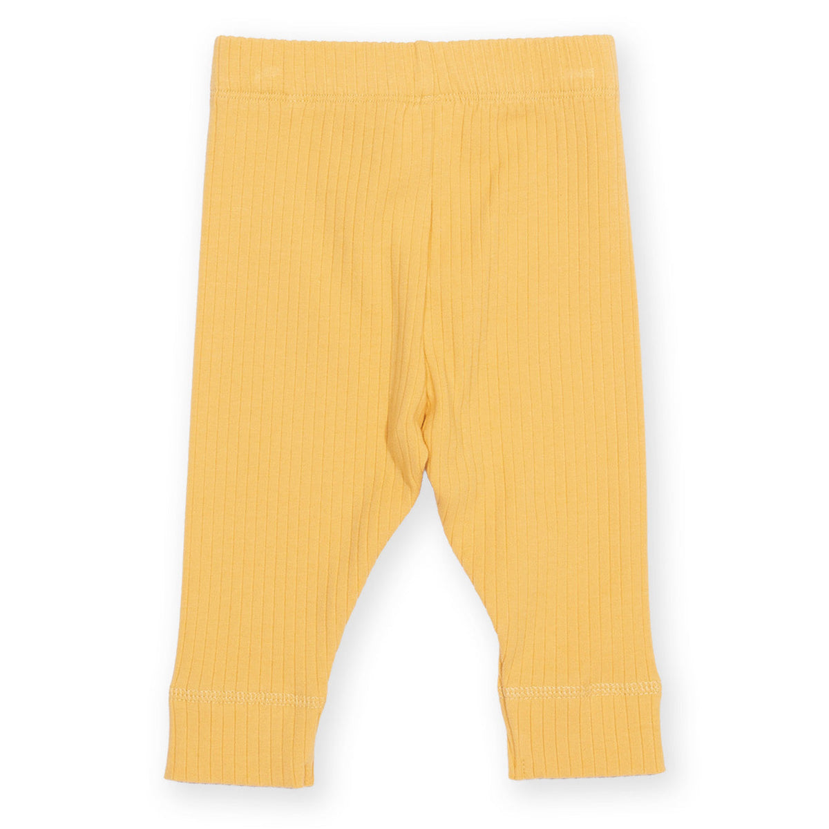 Organic Cotton Baby Pants - Yellow Rib