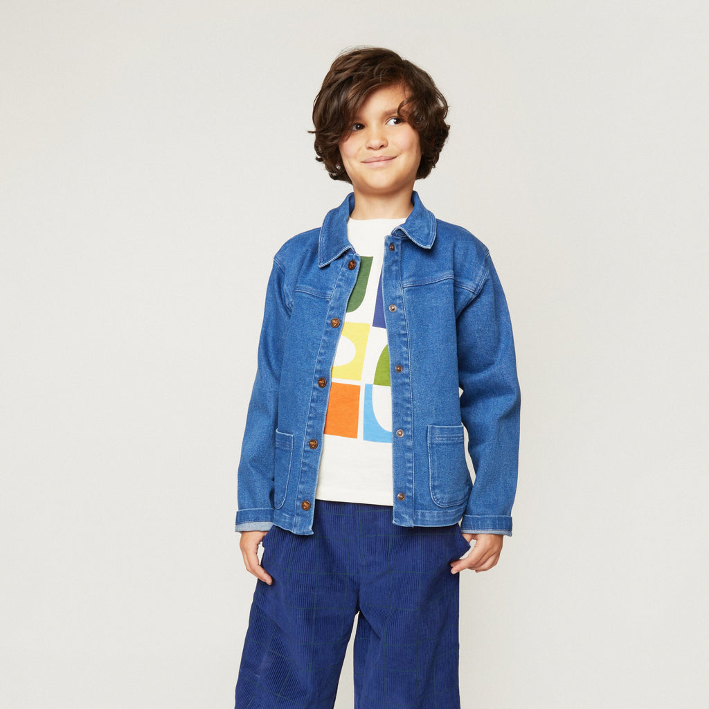 Recycled Cotton Denim Barn Jacket