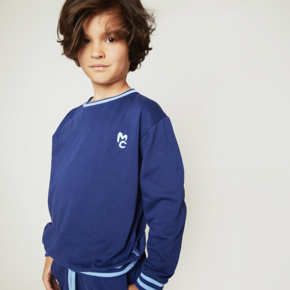 Organic Cotton Sweatshirt - MC Navy