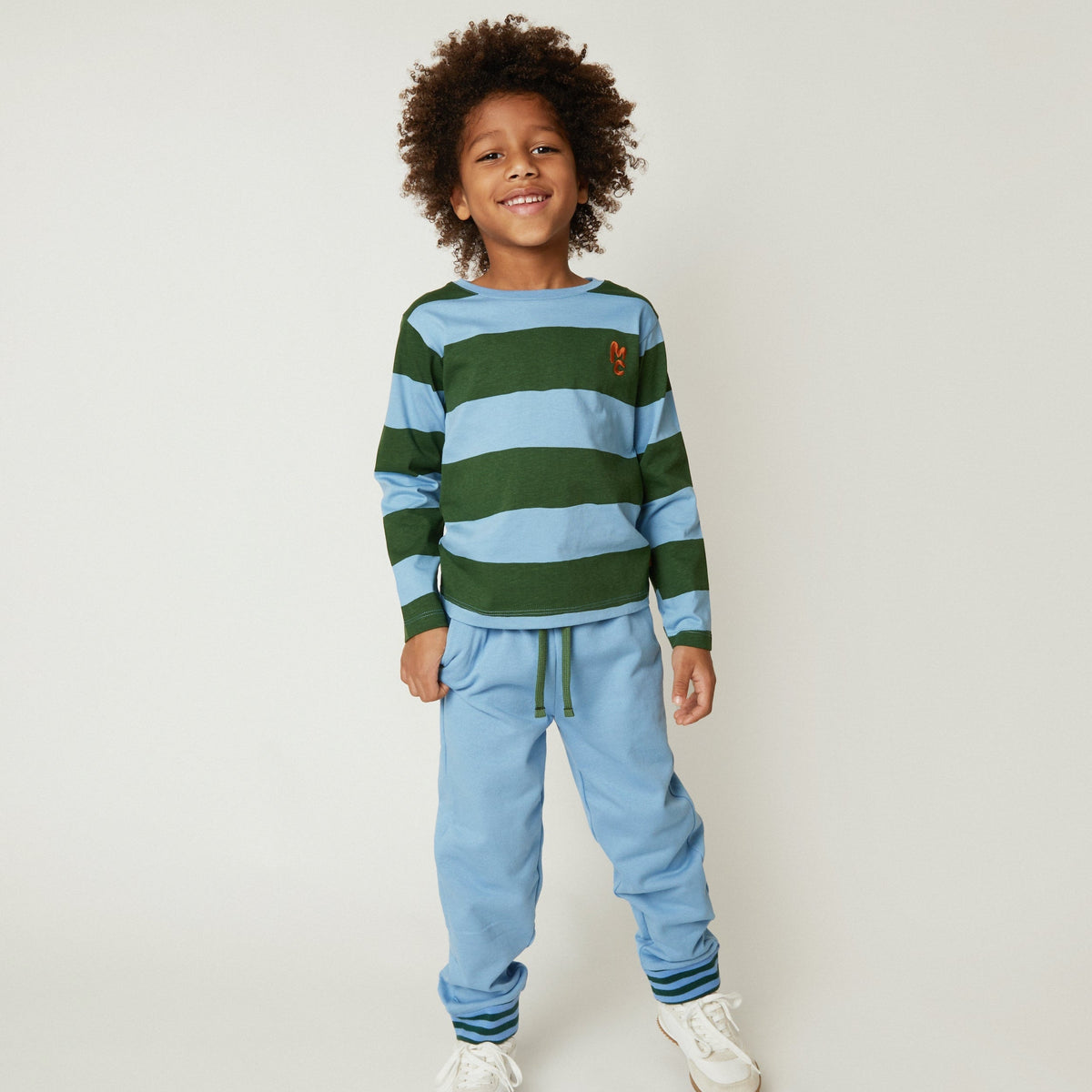 Organic Cotton Joggers - Blue