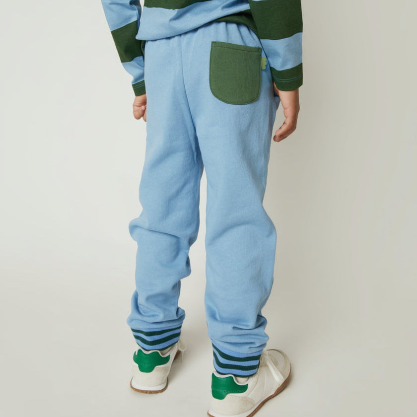 Organic Cotton Joggers - Blue