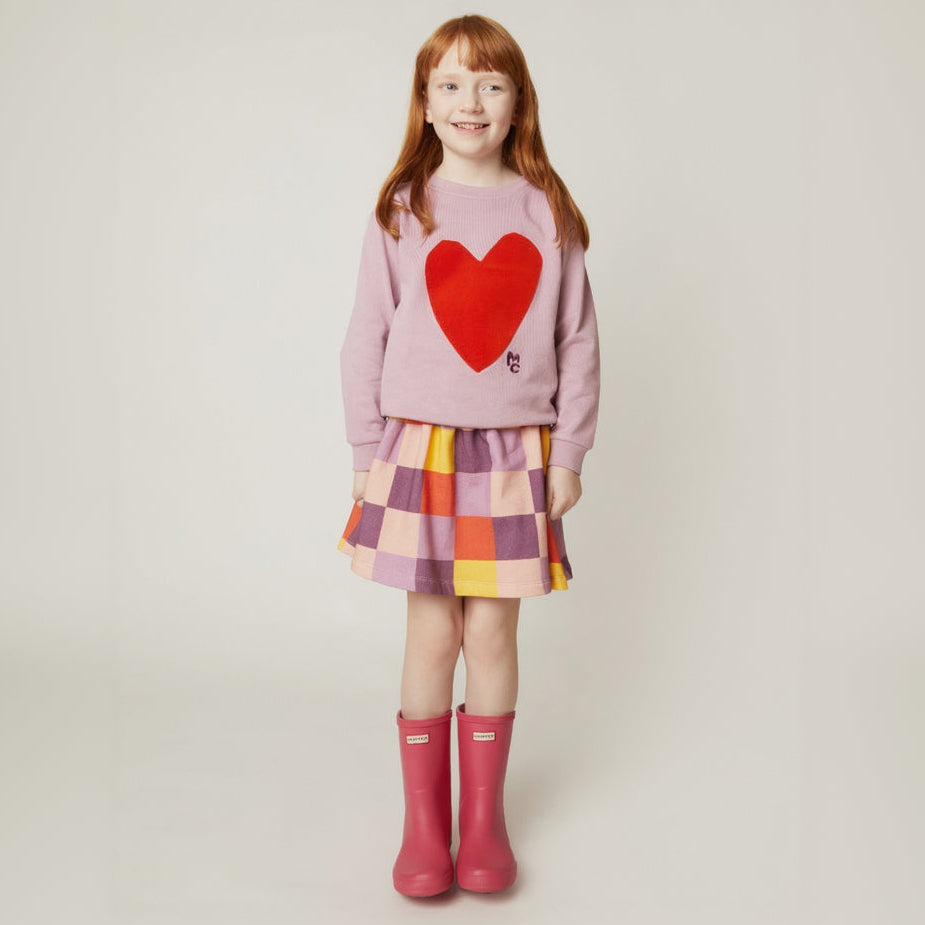 Organic Cotton Skirt - Checkered Twirl