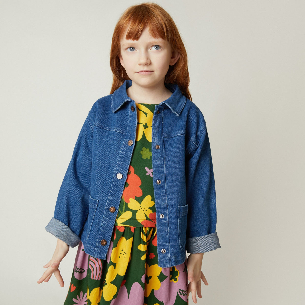 Recycled Cotton Denim Barn Jacket